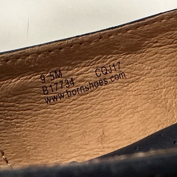 Born Lilly Navy Leather Ballet Flats Size 9.5 M - Picture 7 of 9